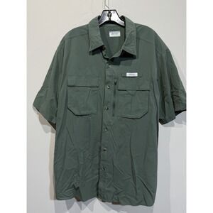 Gander Mountain Guide Series Men's Sz XL Short Sleeve Fishing Shirt Green